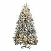 vidaXL Gervi Lamir J&oacute;latr&eacute; me&eth; 300 LED Lj&oacute;sum og J&oacute;lak&uacute;lusetti 180 cm