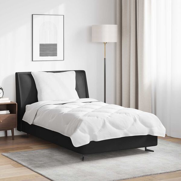 vidaXL R&uacute;mfatasett me&eth; kodda 2 pcs Hv&iacute;tt Microfleece