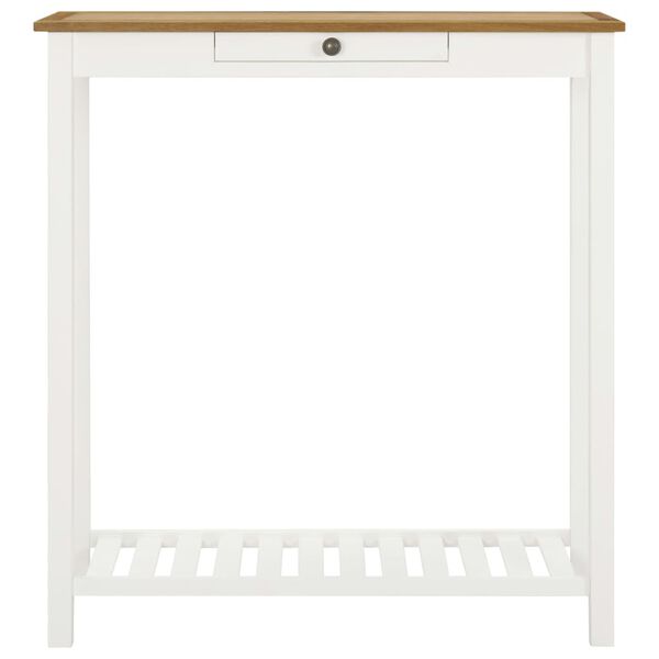 vidaXL Barborð 100x40x110 cm Gegnheill Eikarviður