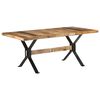 vidaXL Bor&eth;stofubor&eth; 180x90x76 cm Gr&oacute;fur Mang&oacute;vi&eth;ur