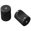 vidaXL Sk&aacute;pahnappur 2 pcs Svartur 18 x 23 mm J&aacute;rn