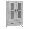 vidaXL H&aacute;r Sk&aacute;pur Steypugr&aacute;r 69,5x31x115 cm Samsettur Vi&eth;ur