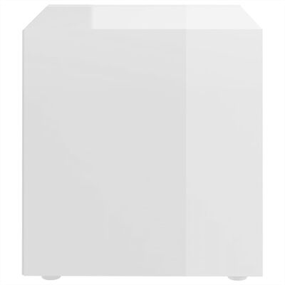 805517 vidaXL TV Cabinets 2 pcs High Gloss White 37x35x37 cm Chipboard