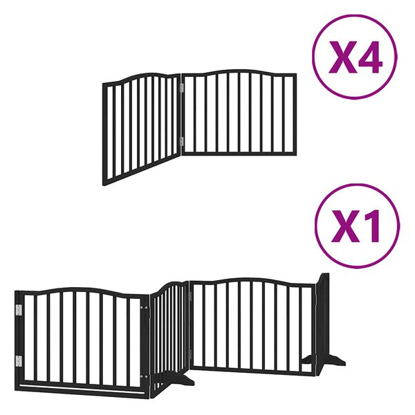 vidaXL Hundahli&eth; me&eth; hur&eth; sem h&aelig;gt er a&eth; brj&oacute;ta saman 12 pl&ouml;tur 960 cm