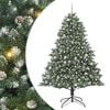 vidaXL Gervi j&oacute;latr&eacute; me&eth; 300 LED Gr&aelig;nn 210 cm PVC, plast og st&aacute;l