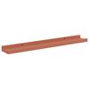 vidaXL Vegghylla me&eth; hillu 2 pcs Rau&eth;ur 60 x 9 x 3 cm Samsettur vi&eth;ur
