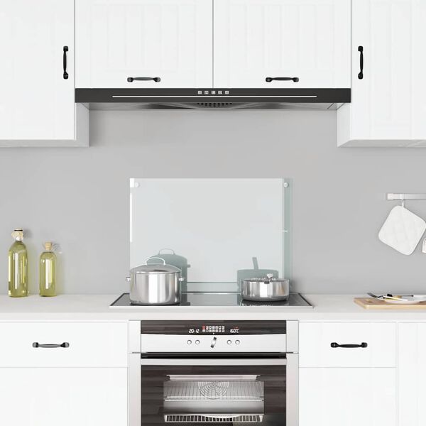 vidaXL Eldhúsveggplata Glær 70x50 cm Hert Gler