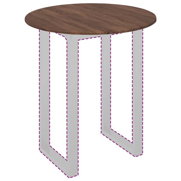 vidaXL Bor&eth;plata br&uacute;n eik 80 x 80 x 1,5 cm Samsettur vi&eth;ur