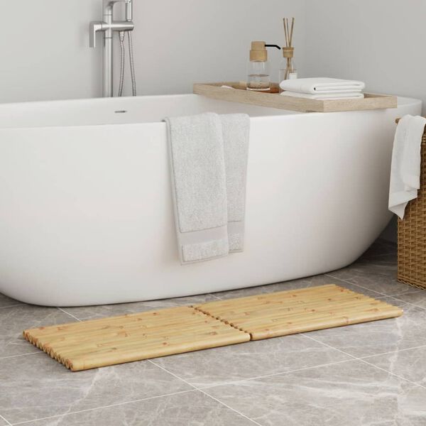 vidaXL Baðmottur 2 stk. 50x35 cm Bambus