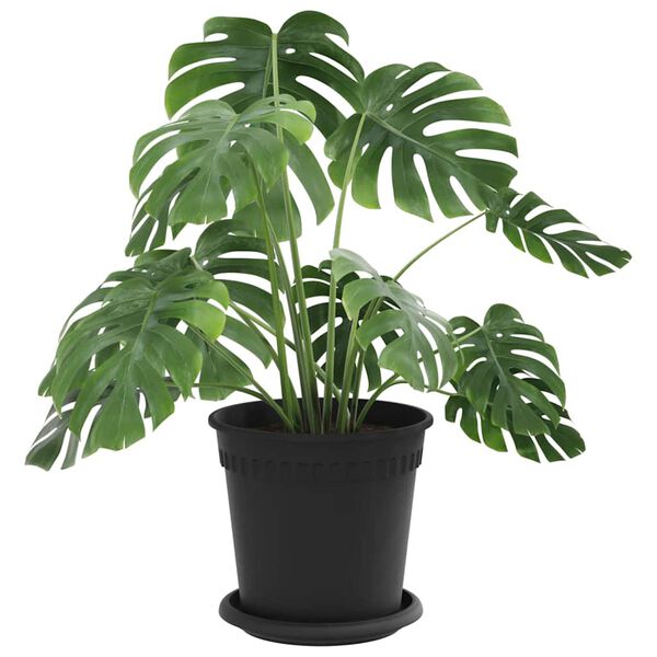 vidaXL Pl&ouml;ntupottar 24 pcs Svartur &Oslash; 17 x 14 cm Plast