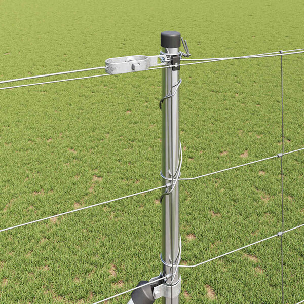 vidaXL Girðingarpóstur Galvaniseruð 50 x 1,5 m Stál