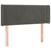 vidaXL H&ouml;f&eth;agafl me&eth; Eyrum 93x16x78/88 cm D&ouml;kkgr&aacute;tt Flauel