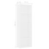 800990 vidaXL 5-Tier Book Cabinet White 60x30x189 cm Chipboard