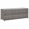 vidaXL Geymslukassi fyrir Gar&eth; Gr&aacute;r 150x50x60 cm P&oacute;l&yacute;rattan