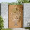 vidaXL Gar&eth;hli&eth; 85x150 cm &uacute;r corten st&aacute;li, tr&eacute;h&ouml;nnun
