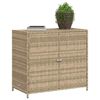 vidaXL Geymslusk&aacute;pur fyrir Gar&eth; Drappa&eth;ur 83x45x76 cm P&oacute;l&yacute;rattan