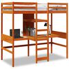 vidaXL Kojugrind &aacute;n D&yacute;nu Vaxbr&uacute;nn 90x190 cm Gegnheil Fura