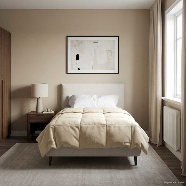 vidaXL Sumars&aelig;ng S&iacute;&eth;la&eth; Rj&oacute;malitur 140 x 200 cm M&iacute;kr&oacute;f&iacute;ber