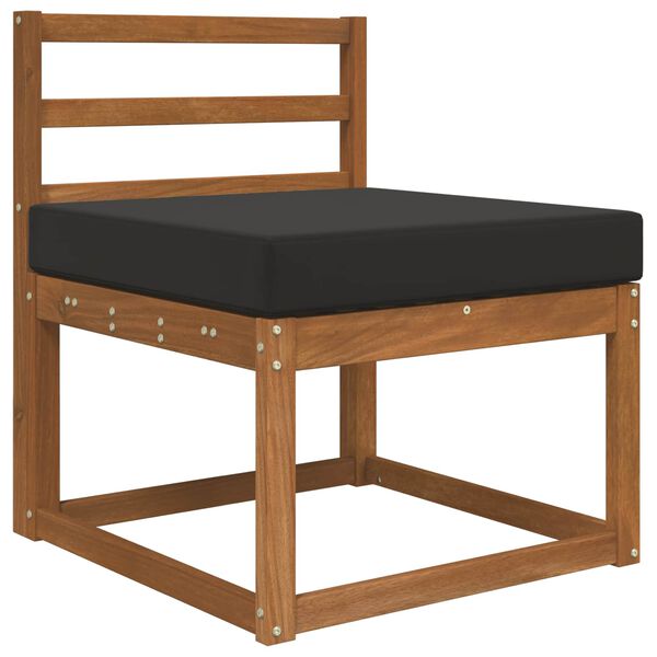 vidaXL Utandyriss&oacute;fap&uacute;&eth;i Svart 60 x 60 x 8 cm P&oacute;l&yacute;ester