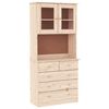 vidaXL Skenkur ALTA 77x35x165 cm Gegnheil Fura