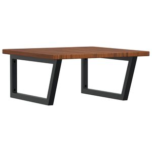 vidaXL Veggfest Handlaugarhilla St&aacute;l og Gegnheil Eik