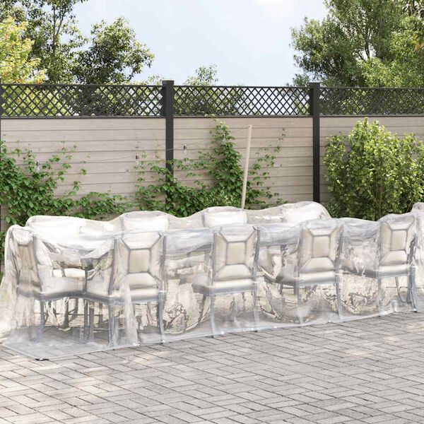 vidaXL Tært presenning með augum 2x10 m pólýetýlen