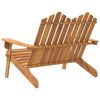 vidaXL Adirondack Garðbekkur 126 cm Gegnheill Akasíuviður