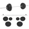vidaXL Lyftingasett 30 kg