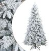 vidaXL Gervi j&oacute;latr&eacute; me&eth; flokku&eth;um snj&oacute; Hv&iacute;tt 210 cm PVC, PE og st&aacute;l
