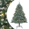 vidaXL Gervi j&oacute;latr&eacute; me&eth; 300 LED Gr&aelig;nn 210 cm PVC, plast og st&aacute;l