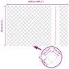 vidaXL Gir&eth;ingarp&oacute;stur Silfur 25 x 0,8 m (40 x 40 mm net) St&aacute;l
