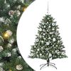 vidaXL Gervi j&oacute;latr&eacute; me&eth; 150 LED Gr&aelig;nn 120 cm PVC, plast og st&aacute;l