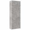 vidaXL Geymslusk&aacute;pur Steypugr&aacute;r 80x42,5x225 cm Samsettur Vi&eth;ur