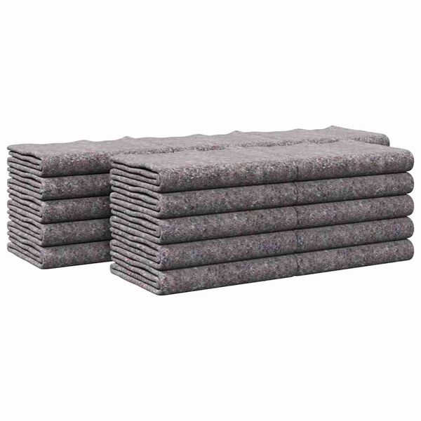 vidaXL Flutningateppur 25 pcs Gr&aacute;r 150 x 200 cm d&uacute;kur