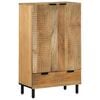 vidaXL Highboard Br&uacute;n 60x33x100 cm Solid Wood Mang&oacute;