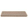 vidaXL Stigamottur Sj&aacute;lfl&iacute;mandi Sisal-Look 30 stk 65x21x4cm Lj&oacute;s Beige