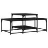 vidaXL S&oacute;fabor&eth; Svart 102x60x45 cm Samsettur Vi&eth;ur
