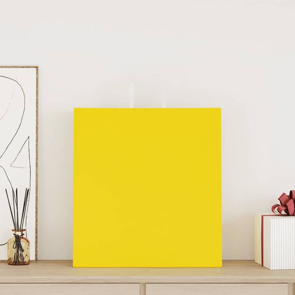 vidaXL Pappírspokar 50 stk með Handföngum Gulir 45x17x48 cm