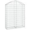 vidaXL Bogadreginn Grj&oacute;tkassi 100x30x120/140 cm Sinkh&uacute;&eth;a&eth; J&aacute;rn