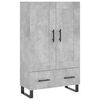 vidaXL H&aacute;r Sk&aacute;pur Steypugr&aacute;r 69,5x31x115 cm Samsettur Vi&eth;ur