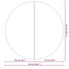 vidaXL Sundlaugard&uacute;kur &Oslash;244 cm P&oacute;l&yacute;ester Jar&eth;d&uacute;kur