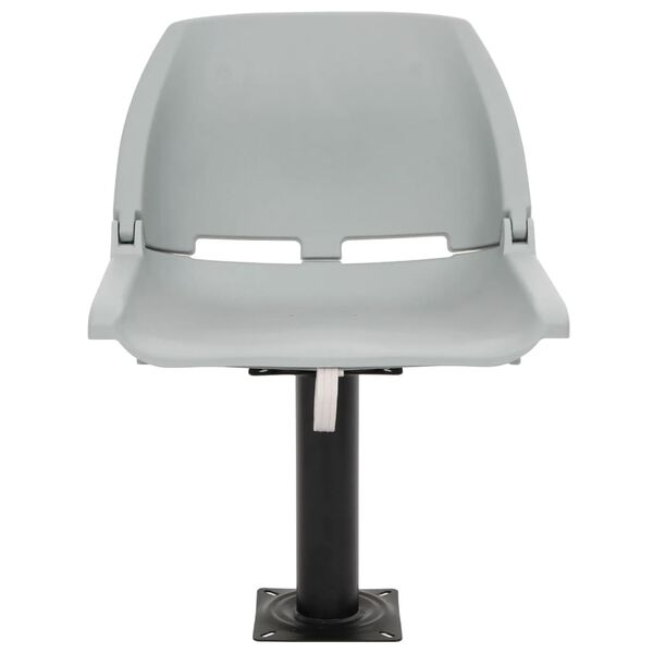 vidaXL 4ja samanbrj&oacute;tanlegt b&aacute;tas&aelig;tissett &Aacute;n P&uacute;&eth;a Gr&aacute;tt 48x51x41 cm