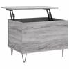 vidaXL S&oacute;fabor&eth; Gr&aacute;tt Sonoma 60x44,5x45 cm Samsettur Vi&eth;ur