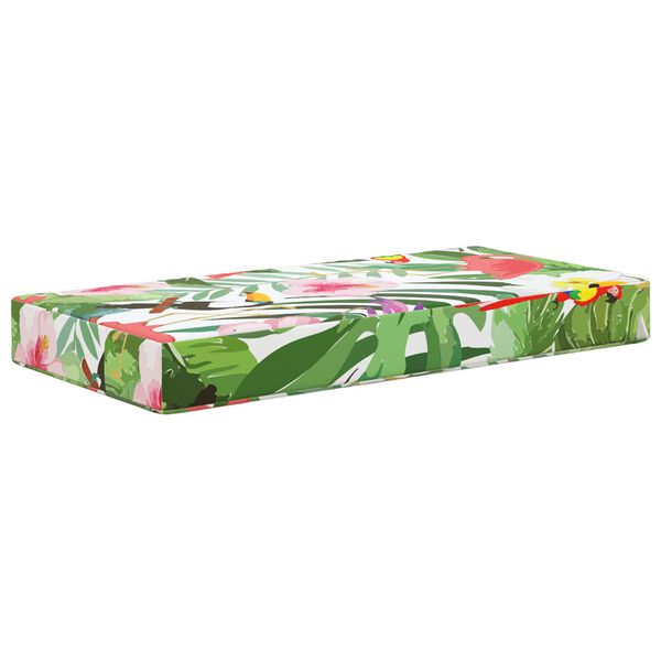 vidaXL Utandyra s&aelig;ti p&uacute;&eth;i litr&iacute;kur litur 80 x 40 x 8 cm 100% p&oacute;l&yacute;ester