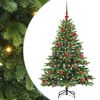 vidaXL Gervi j&oacute;latr&eacute; me&eth; 150 LED me&eth; standi Gr&aelig;nn 150 cm PE og PVC