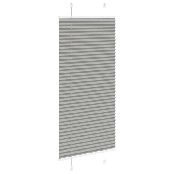 vidaXL Pleated Blind Antracite 55x150 cm Efni Breidd 54,4 cm Polyester