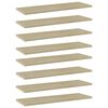 805225 vidaXL Bookshelf Boards 8 pcs Sonoma Oak 60x20x1,5 cm Chipboard
