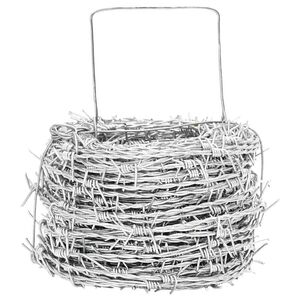 vidaXL &THORN;yrnikv&iacute;sl Silfur 50 m Hettan d&yacute;fa galvaniseru&eth; st&aacute;l