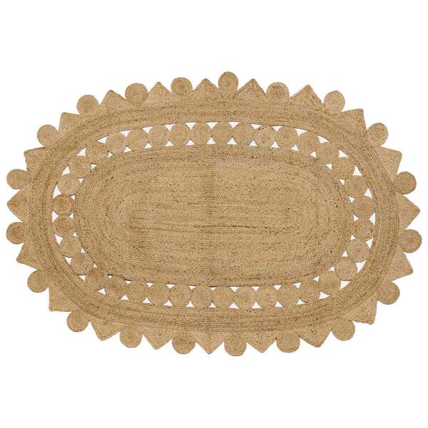 vidaXL Tepi Br&uacute;nn 152 x 245 cm J&uacute;ta