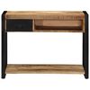 vidaXL Console Borð 100x35x75 cm Solid Groft Wood Mango